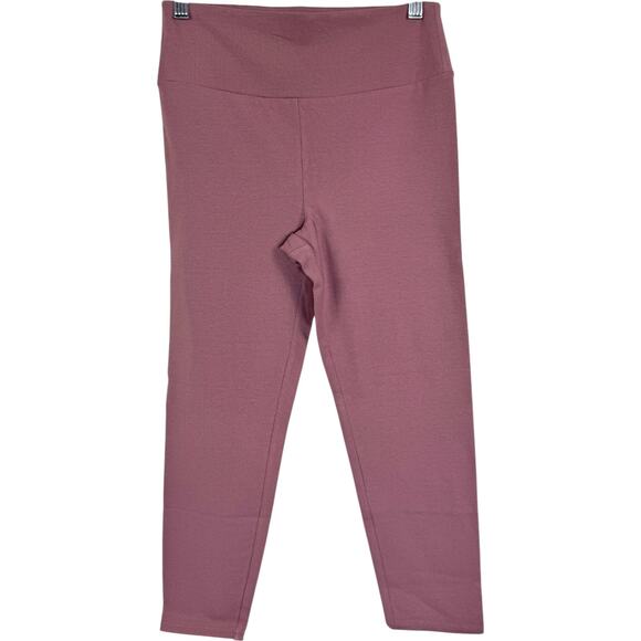 zuda Regular Basic Redefined Crop Legging Burgundy Rose XS NWOT Stretch Athletic - Picture 1 of 13